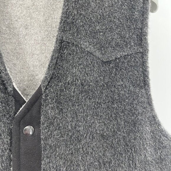 Altiplano Llama Double thickness Vaquero Vest Men's Medium Heather Gray Western - Picture 4 of 6